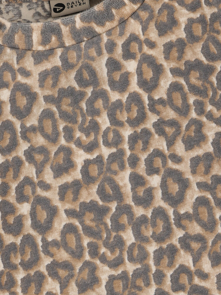 Daily7 Daily7 | T-shirt Leopard print sandshell