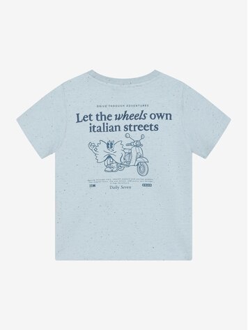 Daily7 Daily7 | T-shirt Nappy backprint blue