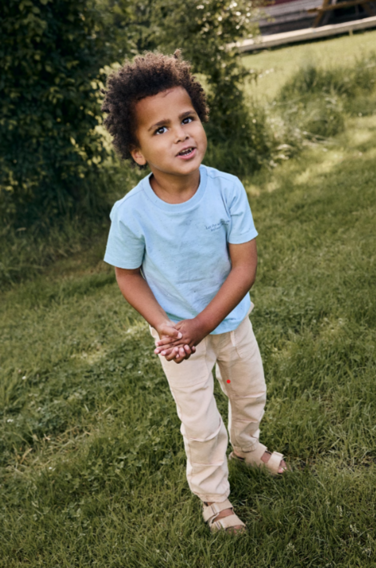 Daily7 Daily7 | T-shirt Nappy backprint blue