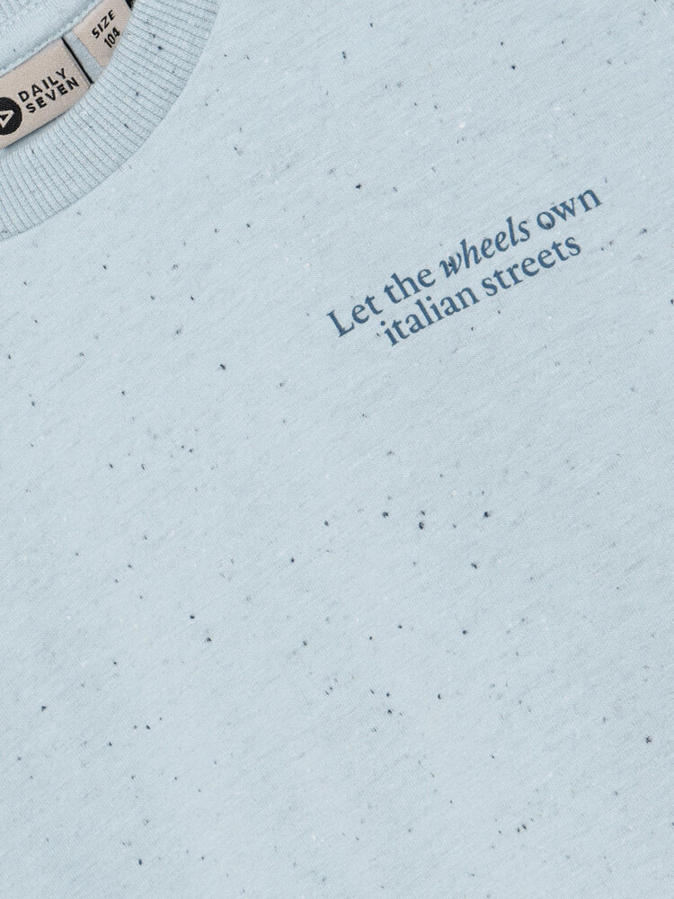 Daily7 Daily7 | T-shirt Nappy backprint blue