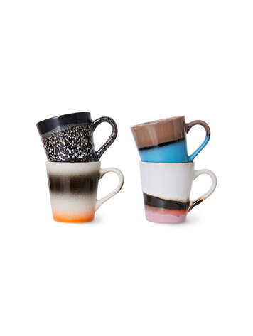 HK Living HK Living | 70's servies espressomokjes Funky set van 4