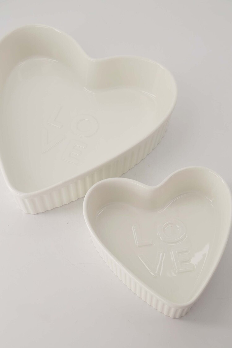 Zusss Zusss | Ovenschaal keramiek hartvorm love klein