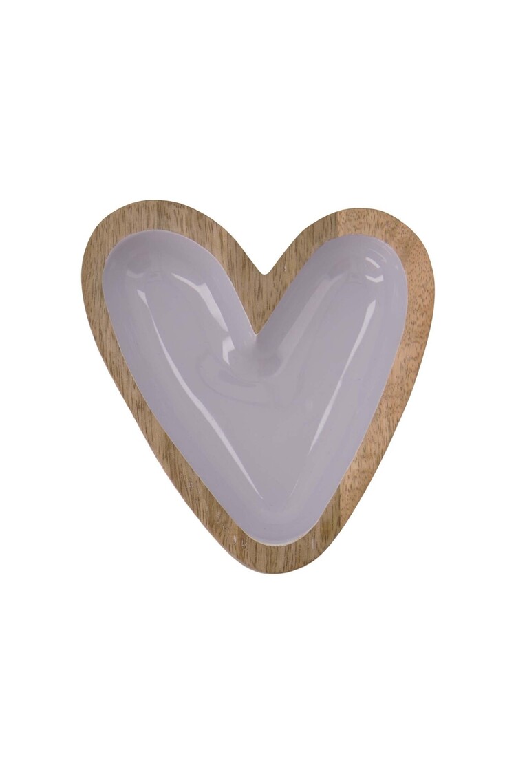 Zusss Zusss | Houten kom hartje blauw