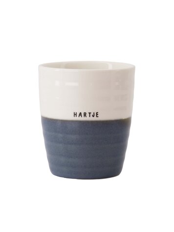 Zusss Zusss | Koffiemok hartje wit/blauw