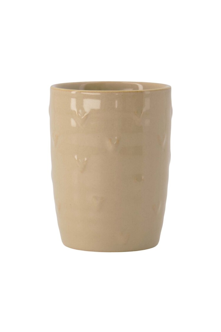 Zusss Zusss | Koffiemok hartjes zand parelmoer