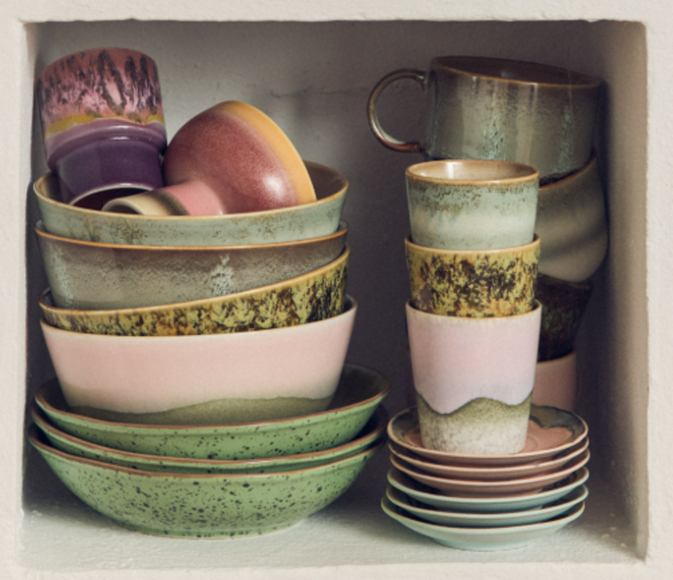 HK Living HK Living | 70's servies ramen bowl Petal