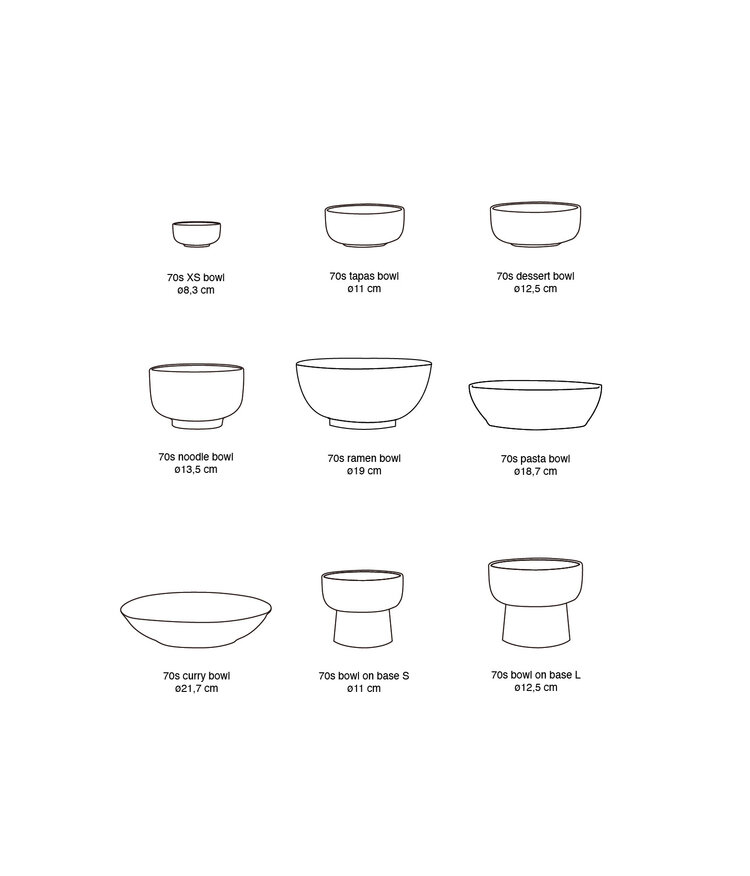 HK Living HK Living | 70's servies ramen bowl Petal