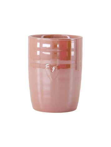 Zusss Zusss | Koffiemok parelmoer hartje roze