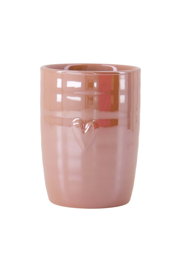 Zusss Zusss | Koffiemok parelmoer hartje roze