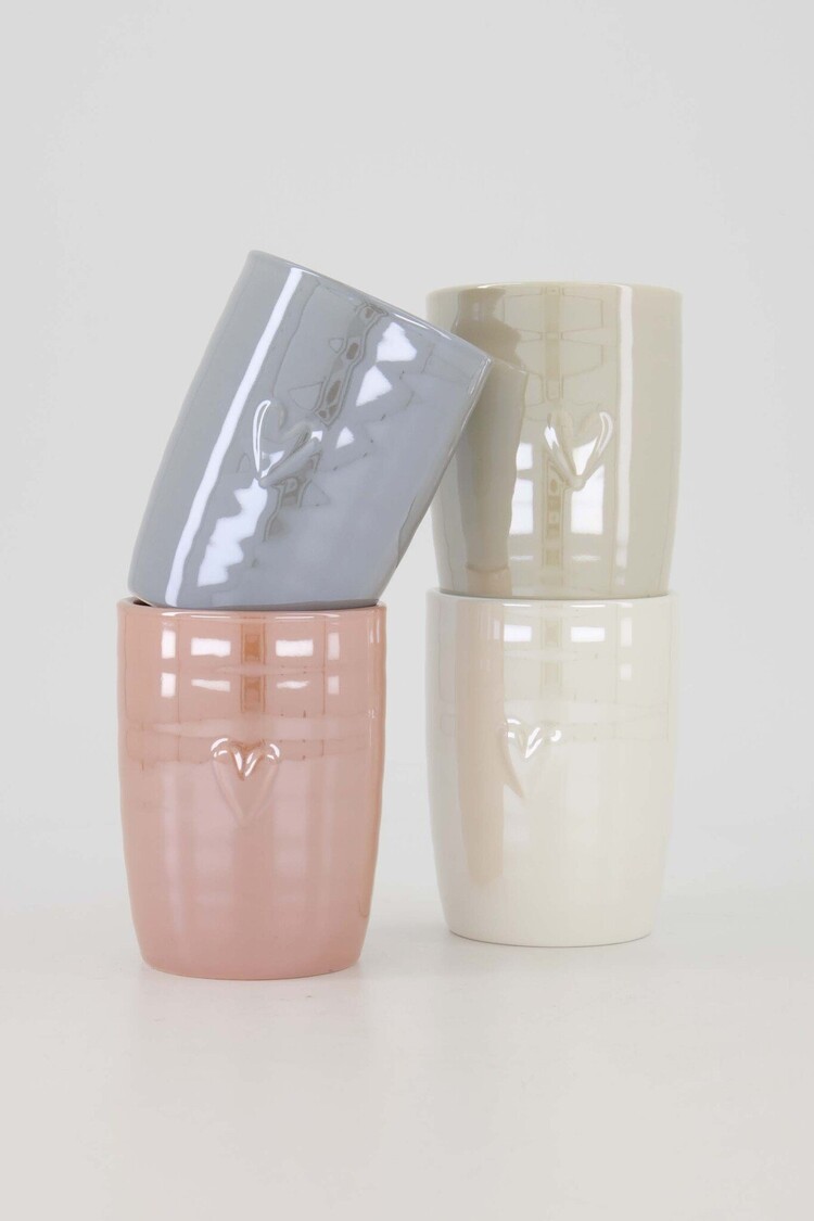 Zusss Zusss | Koffiemok parelmoer hartje roze