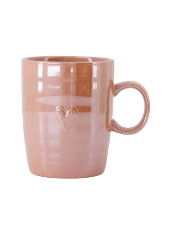 Zusss Zusss | Theemok parelmoer hartje roze