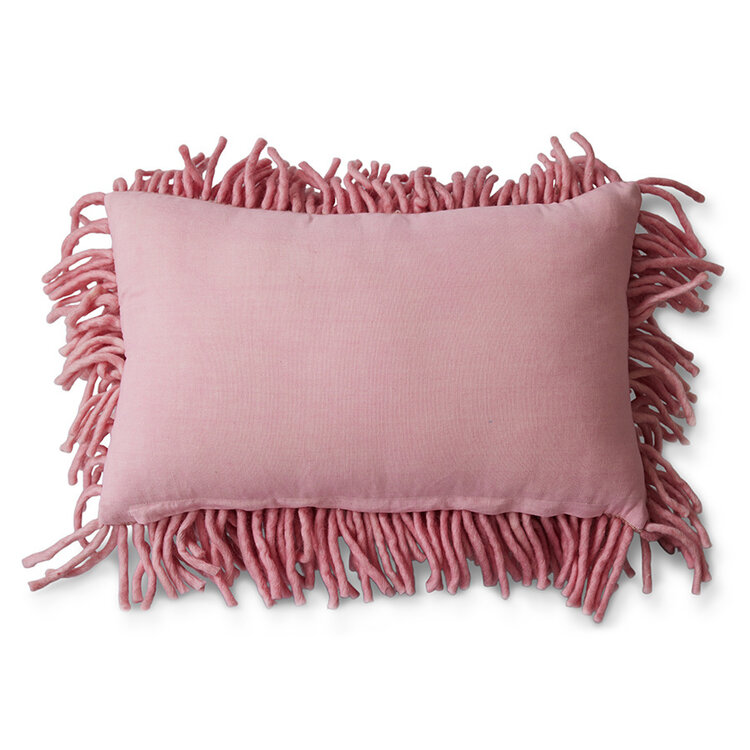 HK Living HK Living | Kussen rugged wool pink 60x40cm