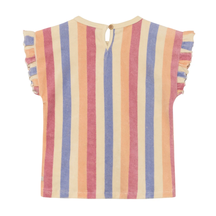 Daily7 Daily7 | Top Terry stripe heather rose
