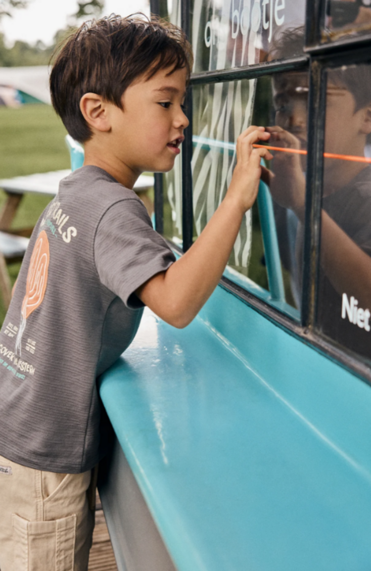 Daily7 Daily7 | T-shirt Structure print thunderstorm