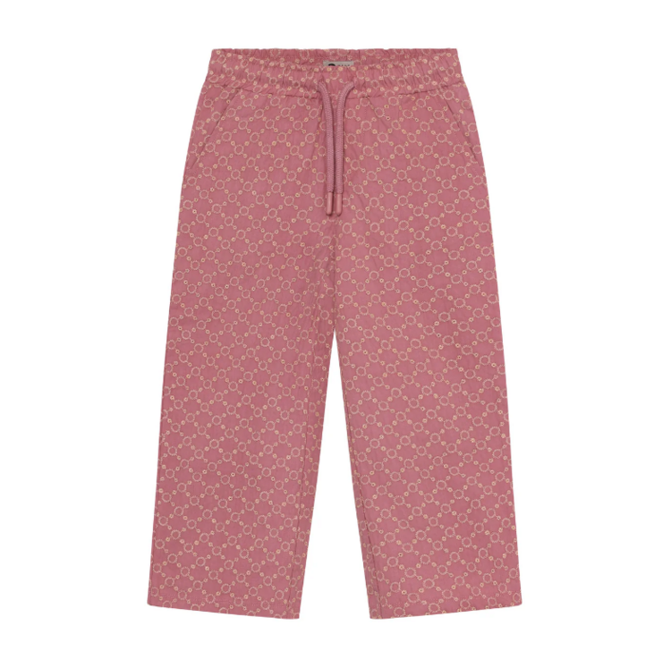 Daily7 Daily7 | Wijde broek Broderie heather rose