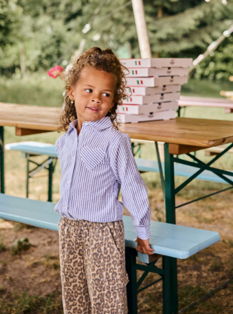 Daily7 Daily7 | Blouse stripe hartje