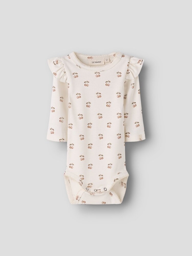 Lil Atelier Lil Atelier | Romper Layo Kep coconut milk cherry