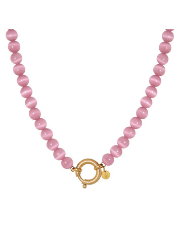Label Kiki | Ketting Pink Snake gold