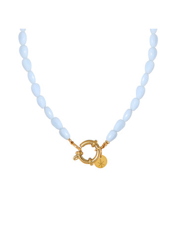 Label Kiki | Ketting Shades of blue gold