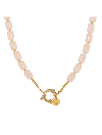 Label Kiki | Ketting Naturel beads gold