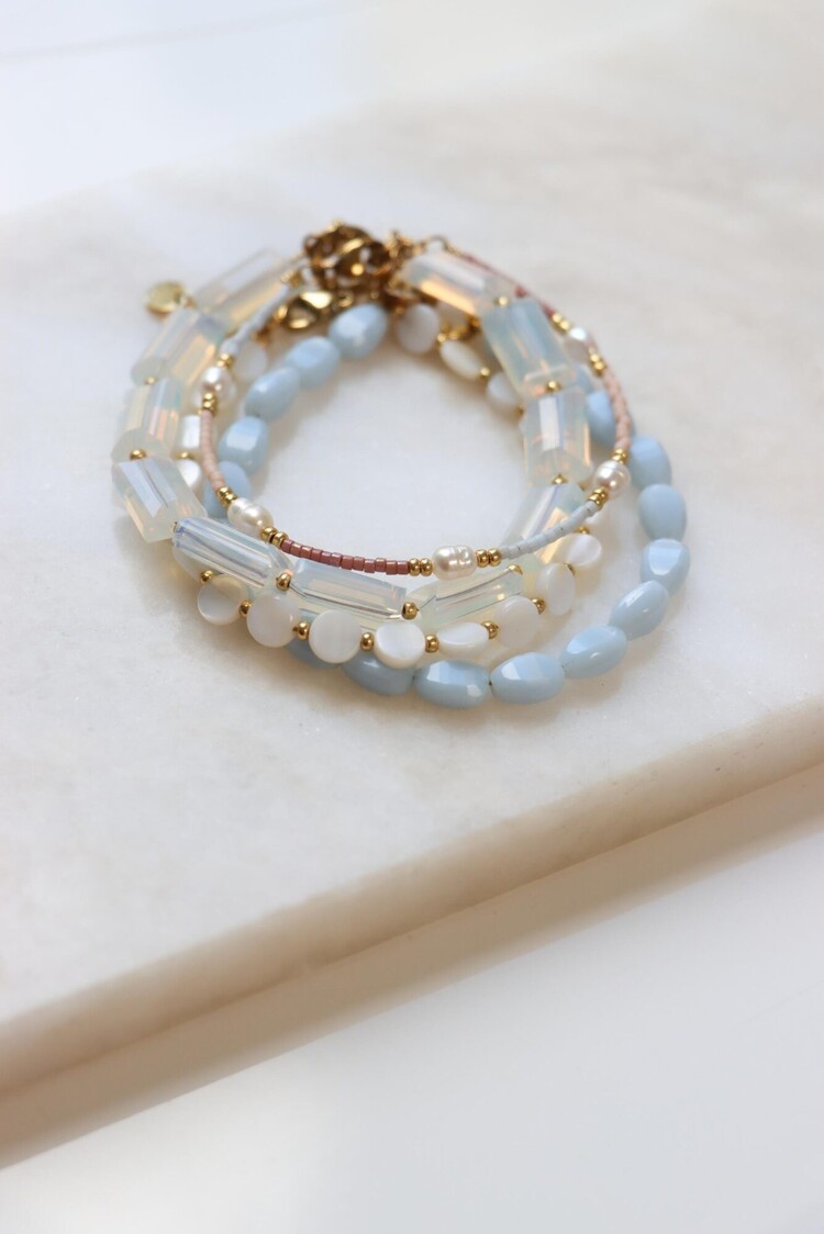 Label Kiki | Armband Shades of blue gold