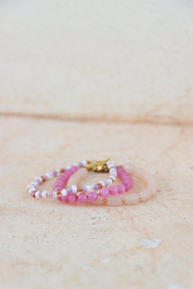 Label Kiki | Armband Natural beads gold