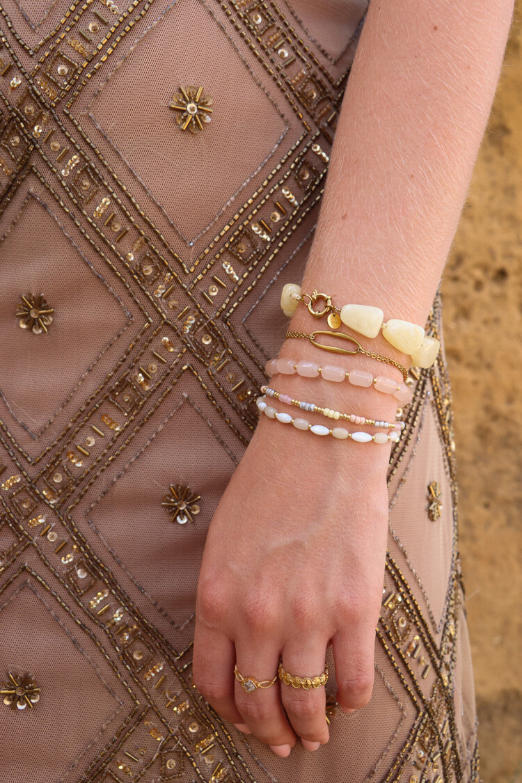 Label Kiki | Armband Soft Rainbow gold