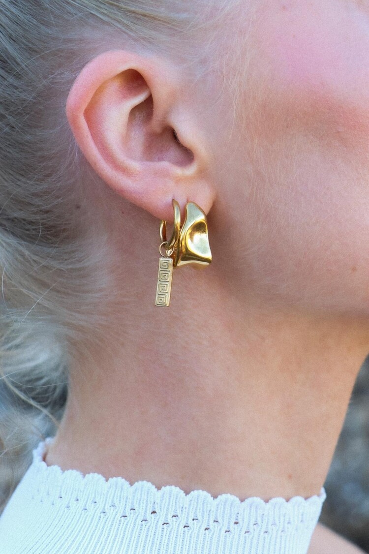 Label Kiki | Oorbellen Organic gold Set2