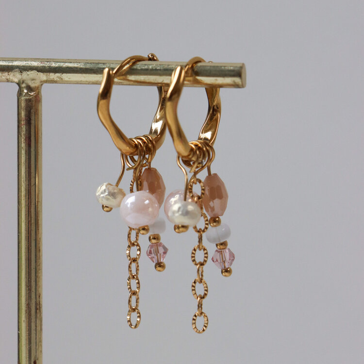 Label Kiki | Oorbellen Abby gold Set2