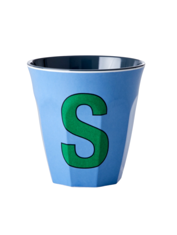 Rice Rice | Mok melamine stoffig blauw S