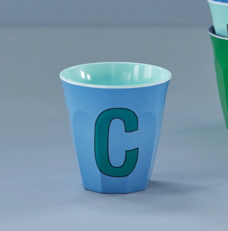 Rice Rice | Mok melamine stoffig blauw C