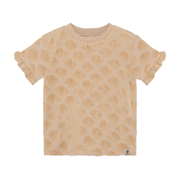Daily7 Daily7 | T-shirt Terry print latte sand