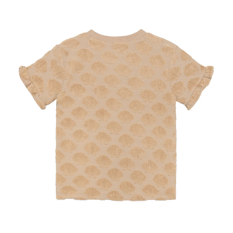 Daily7 Daily7 | T-shirt Terry print latte sand