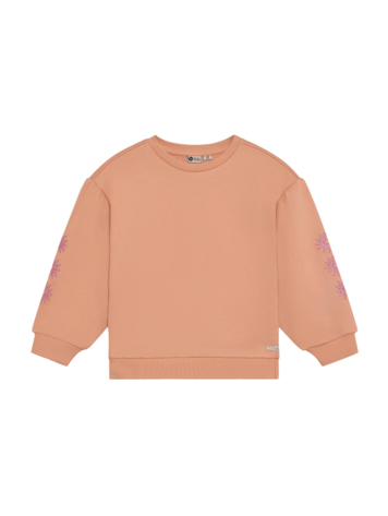 Daily7 Daily7 | Sweater Embroidery sleeve dusty coral
