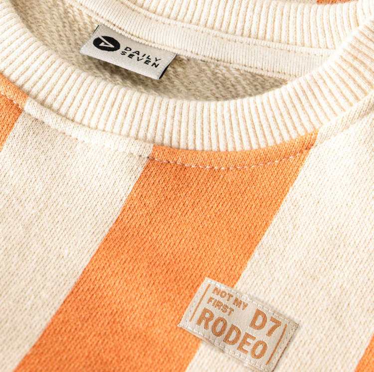 Daily7 Daily7 | T-shirt Big stripe sandstone