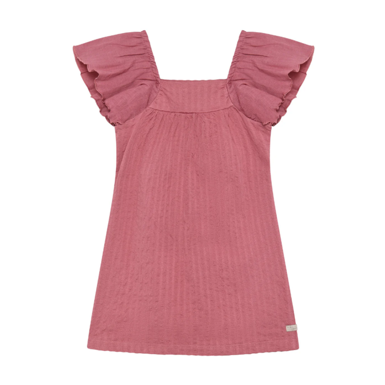 Daily7 Daily7 | Jurk wide sleeve heather rose