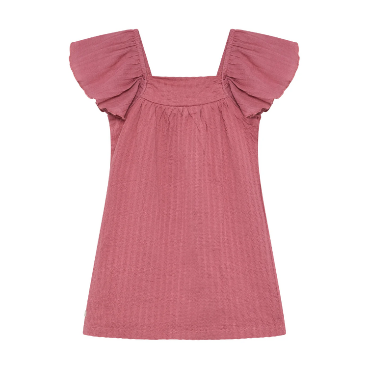 Daily7 Daily7 | Jurk wide sleeve heather rose