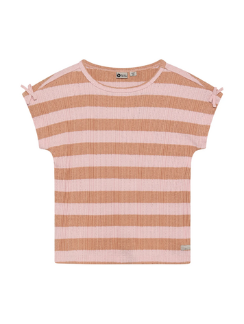 Daily7 Daily7 | T-shirt Fancy stripe silver pink