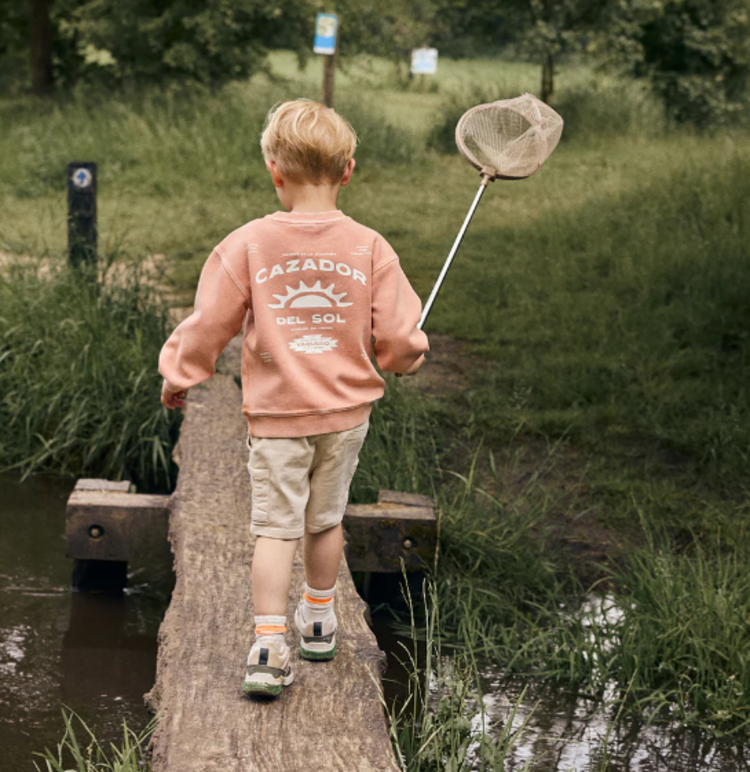 Daily7 Daily7 | Sweater Oversized backprint sandstone