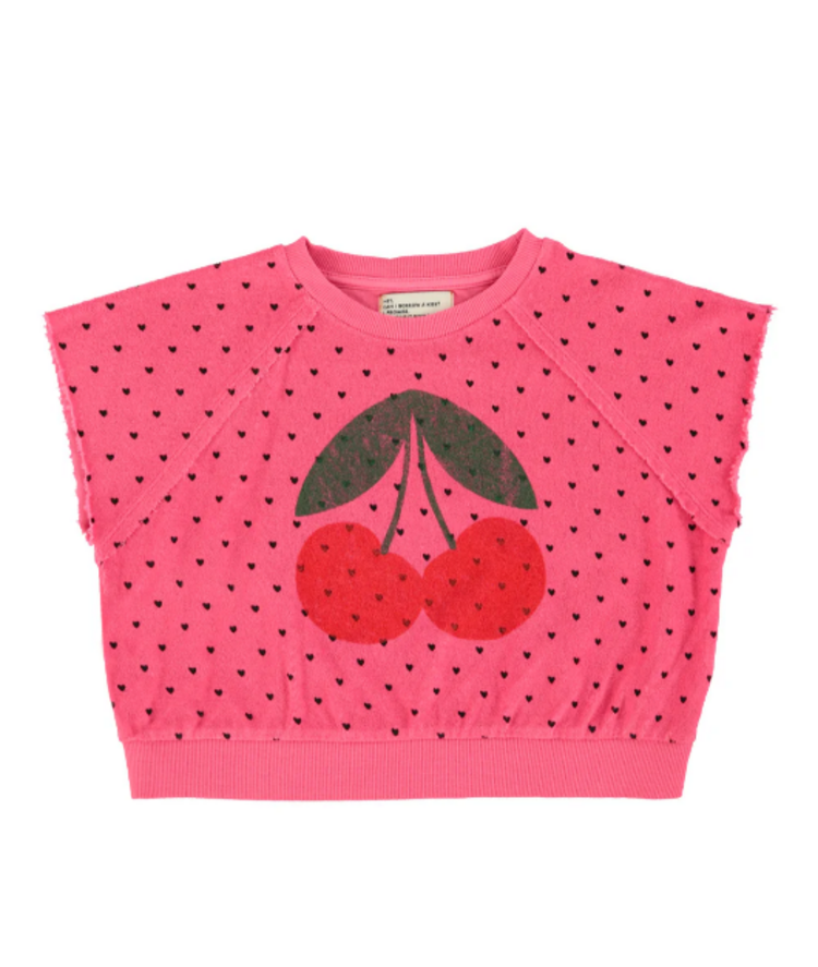 Piupiuchick Piupiuchick | Top Cherry print pink
