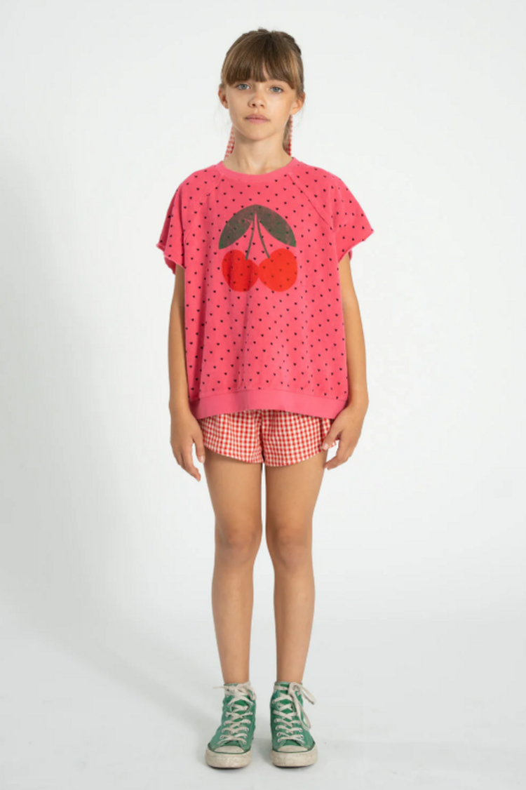 Piupiuchick Piupiuchick | Top Cherry print pink