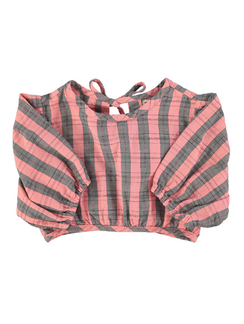 Piupiuchick Piupiuchick | Blouse cropped baloon pink green