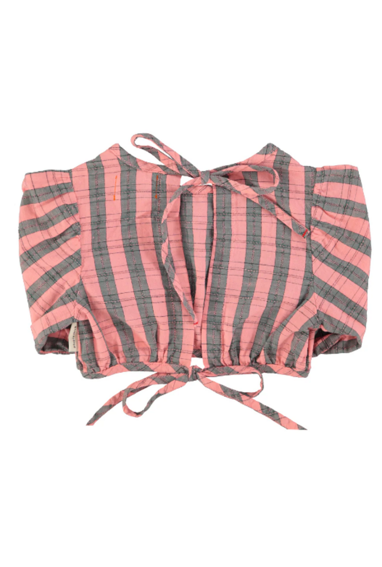 Piupiuchick Piupiuchick | Blouse cropped baloon pink green