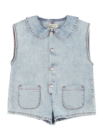 Piupiuchick Piupiuchick | Jumpsuit Apple blue light denim