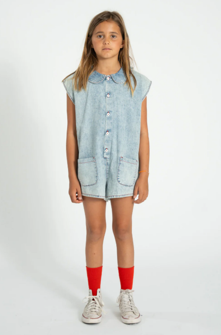 Piupiuchick Piupiuchick | Jumpsuit Apple blue light denim