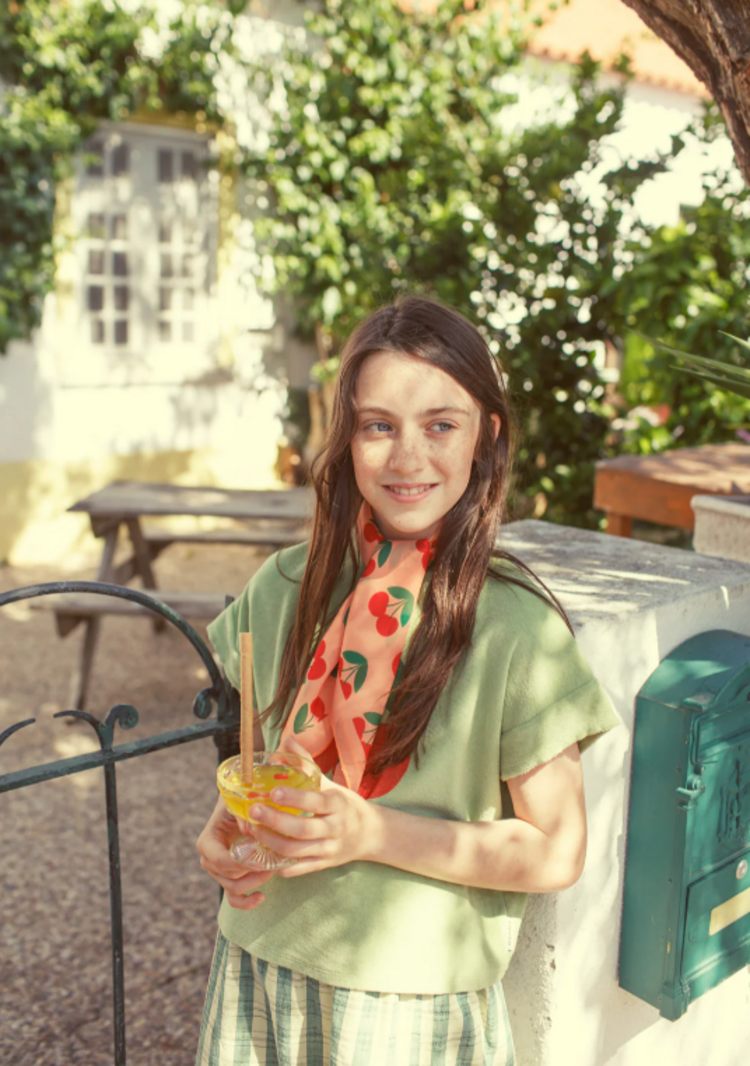 Piupiuchick Piupiuchick | Bandana Silky Cherries coral