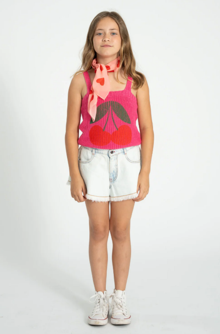 Piupiuchick Piupiuchick | Bandana Silky red hearts