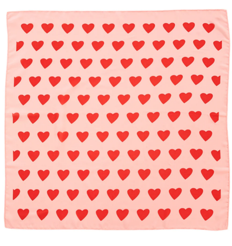Piupiuchick Piupiuchick | Bandana Silky red hearts