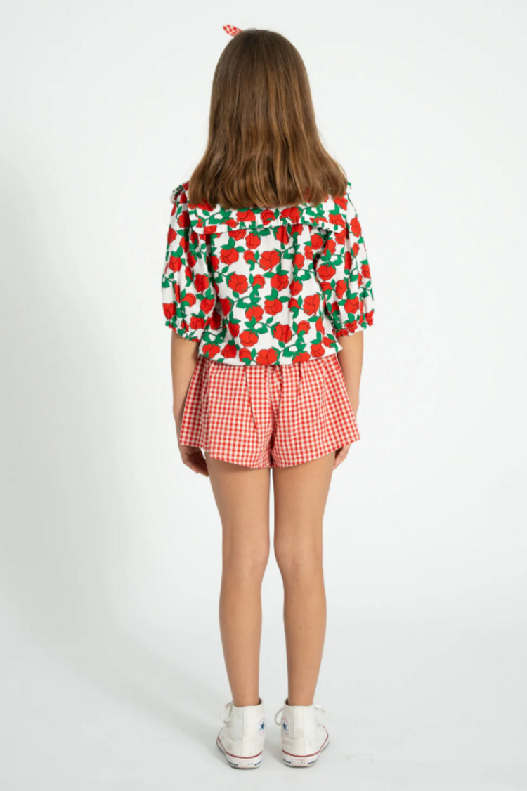 Piupiuchick Piupiuchick | Short Checkered red ecru