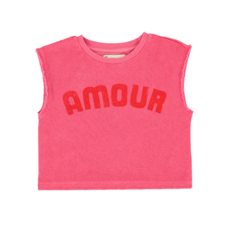 Piupiuchick Piupiuchick | Top Amour print pink